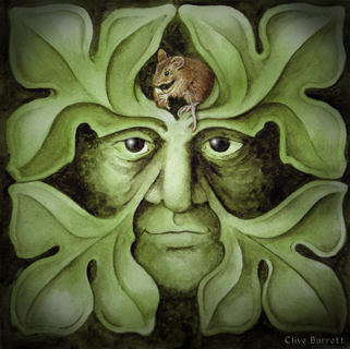 Four Green Man and Church Mouse Greetings Cards, £6.50 