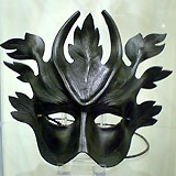 Horned Green Man Mask     oil dyed leather     90    