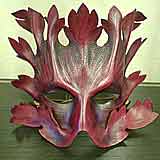 leather green man mask