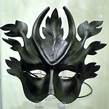 horned green man mask