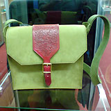 hand made green man bags